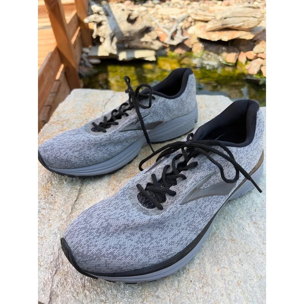 Brooks Anthem 2 Mens Running Shoes Grey Heather Knit Low Top 1103041D043 11.5